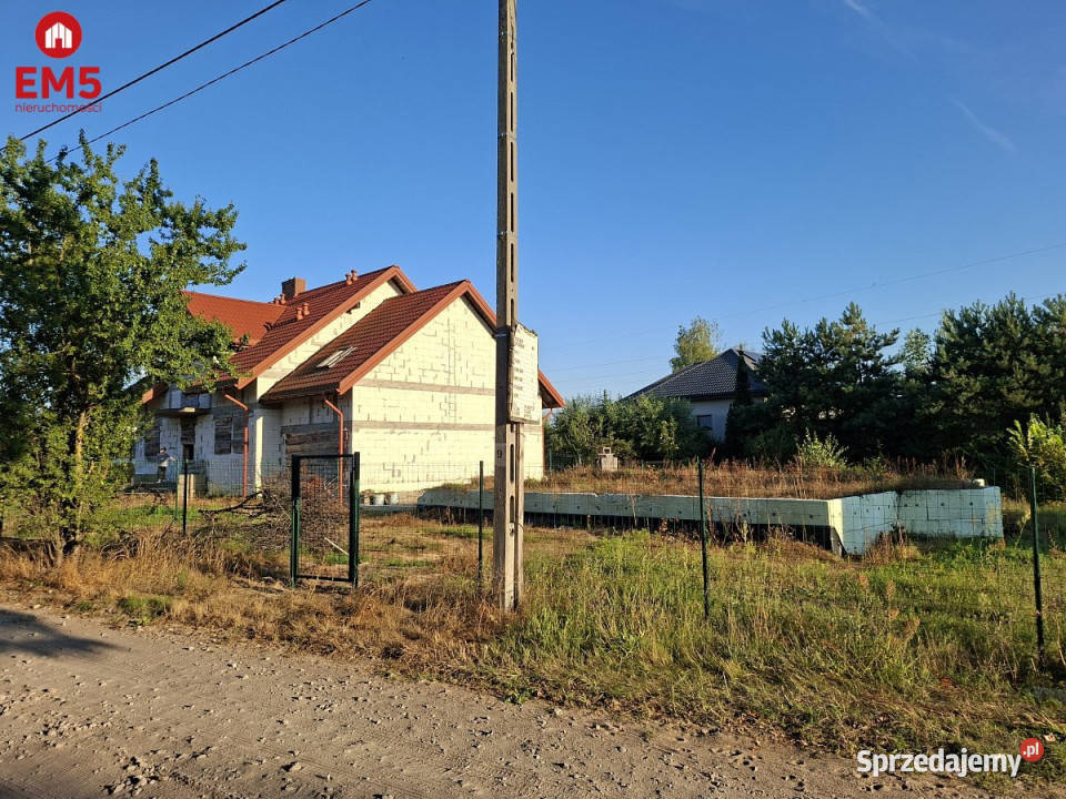 Grunt 830m2 Żółtki gaz