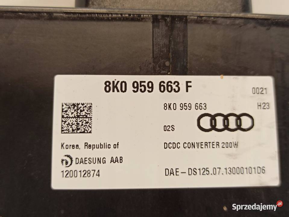 AUDI A4 A5 A6 A7 STABILIZATOR NAPIĘCIA