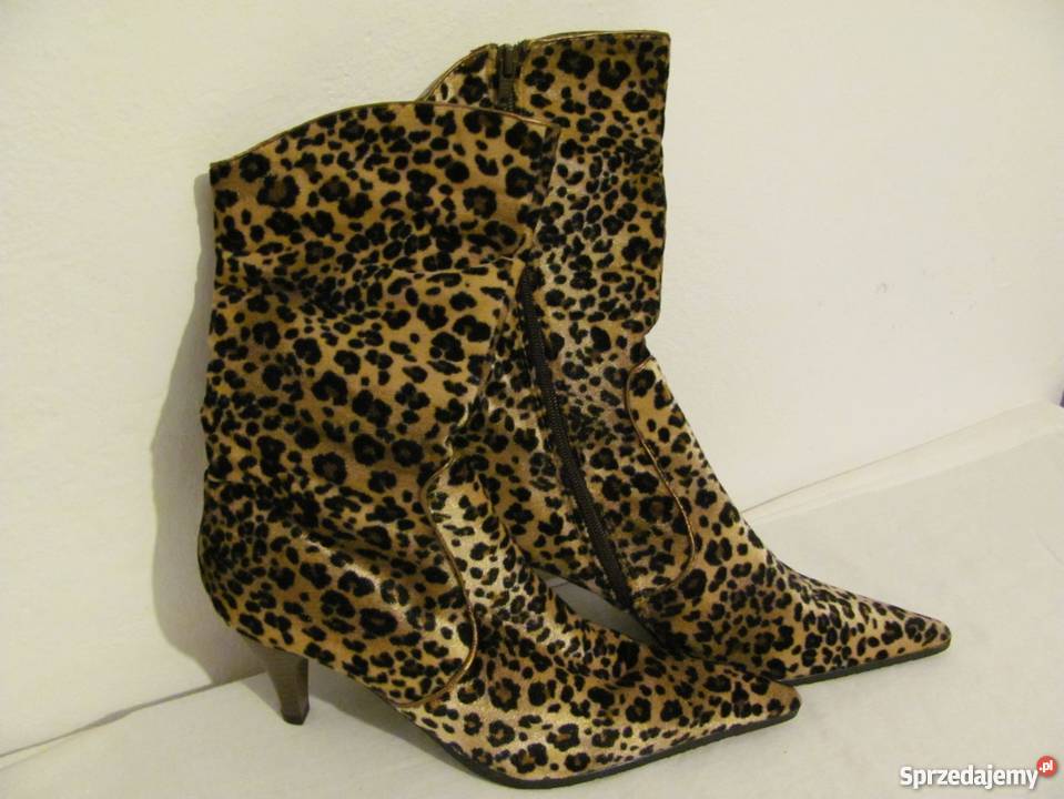 Buty w panterkę seksowne buciki w panterkę Zamość sprzedam