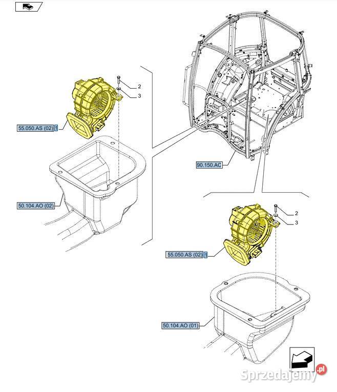 Dmuchawa nawiewu Case Holland Steyr 84221391 Białystok