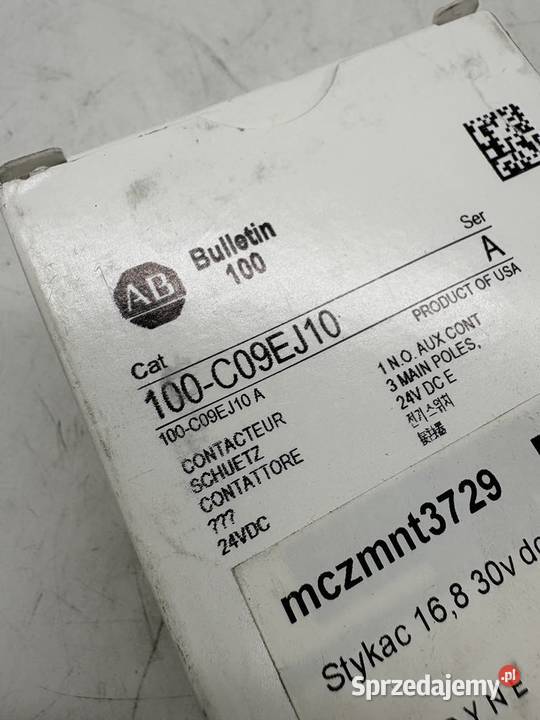 Allen Bradley 100C09EJ10 Stycznik 4kW 24 VDC