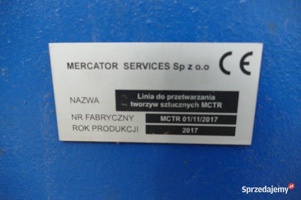 Linia do granulatu z tworzyw sztucznych MERCATOR Stary Sącz