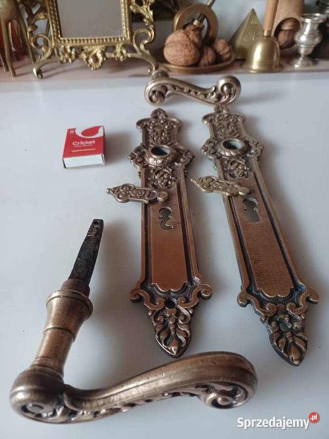 Duże szyldy i klamki mosiężne Poznań sprzedam
