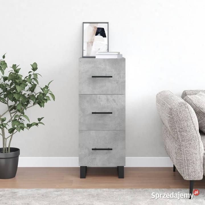 Szafka szarość betonu 345x34x90 materiał Warszawa