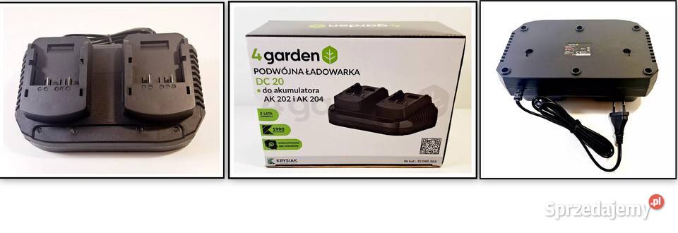GARDEN ŁADOWARKA PODWÓJNA DC20 20V DO AK202 śląskie