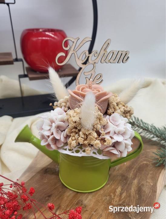 Flowerbox ze świec sojowych zapachowych Prezent