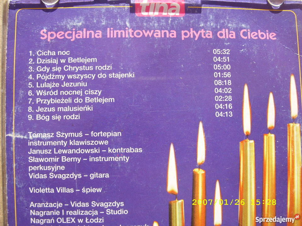 Koledy CD VIOLETTA VILLASNajpiekniejsze koledy Wołów