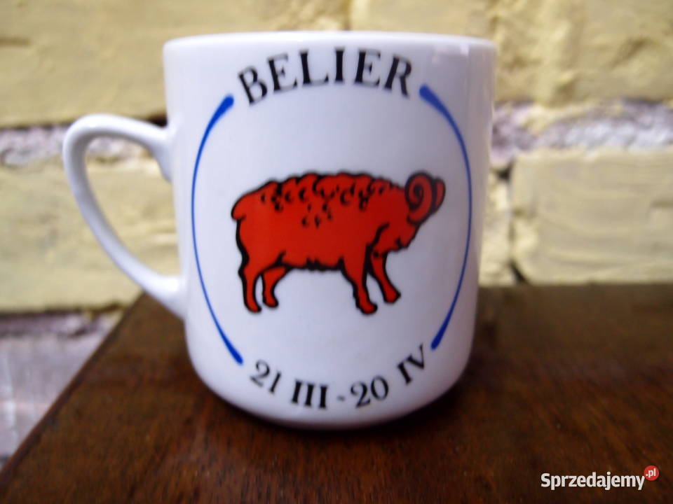 Kubki porcelanowe Lubiana znaki zodiaku Byk Kubki Łódź