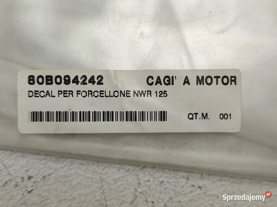 NAKLEJKA NA WAHACZ WR 125 HUSQVARNA WR 125 2000