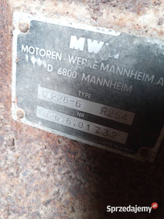 Silnik MWM D 2266 R254 Silnik i osprzęt Skomlin