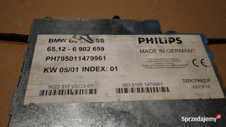 Radio bmw e46 ORYGINAŁ PHILLIPS BUSSINES MODE osobowe Wyposażenie wnętrza Dębica
