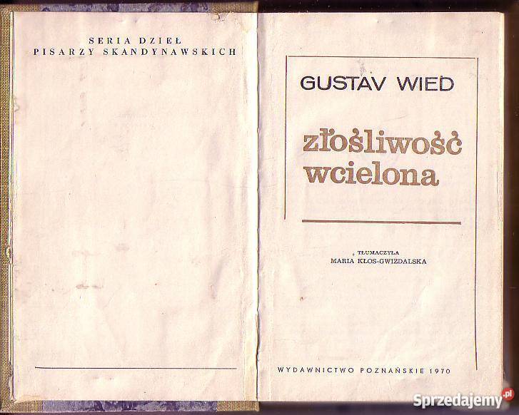 8010 ZŁOŚLIWOŚĆ WCIELONA GUSTAW WIED Czyrna