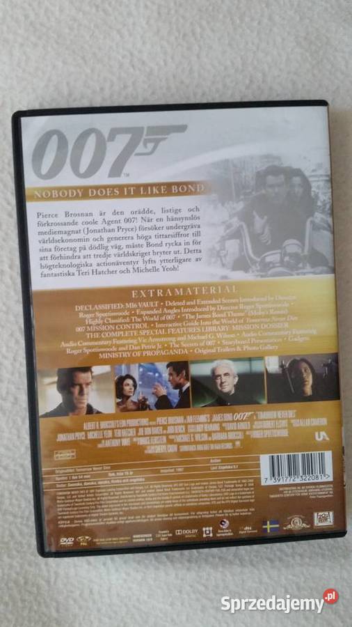 TOMORROW NEVER DIES JAMES BOND 1997 DVD VIDEO Puławy sprzedam