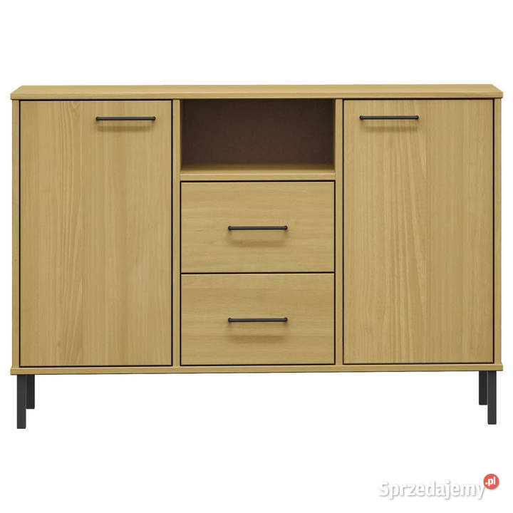Komoda OSLO metalowe nóżki brązowa 113x40x77 mazowieckie Warszawa
