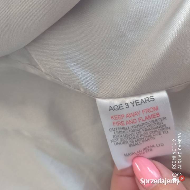 Sweter kardigan 98 frędzle beż latte sprzedam