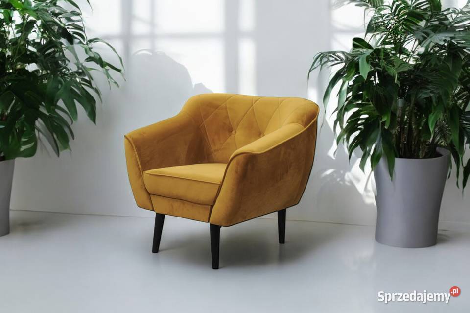 Fotel Tapicerowany Maya W Stylu Skandynawskim Tarchały Małe sprzedam