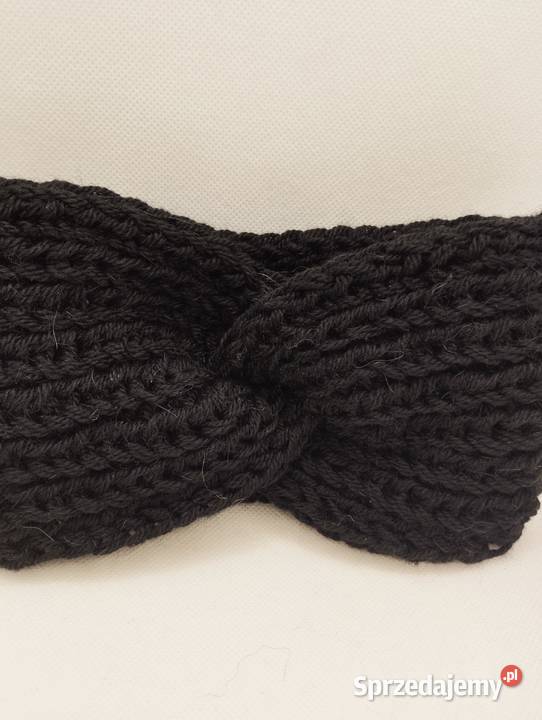 Opaska na głowę wełna alpaka handmade Olsztyn