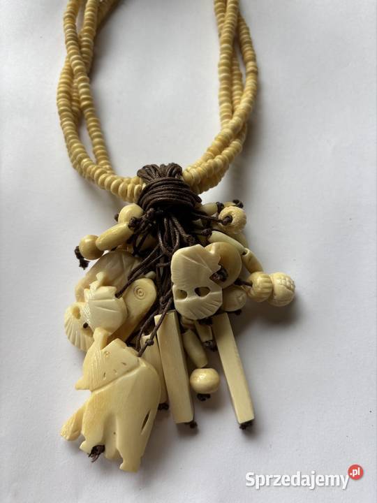 Naszyjnik kość słoniowa Bydgoszcz