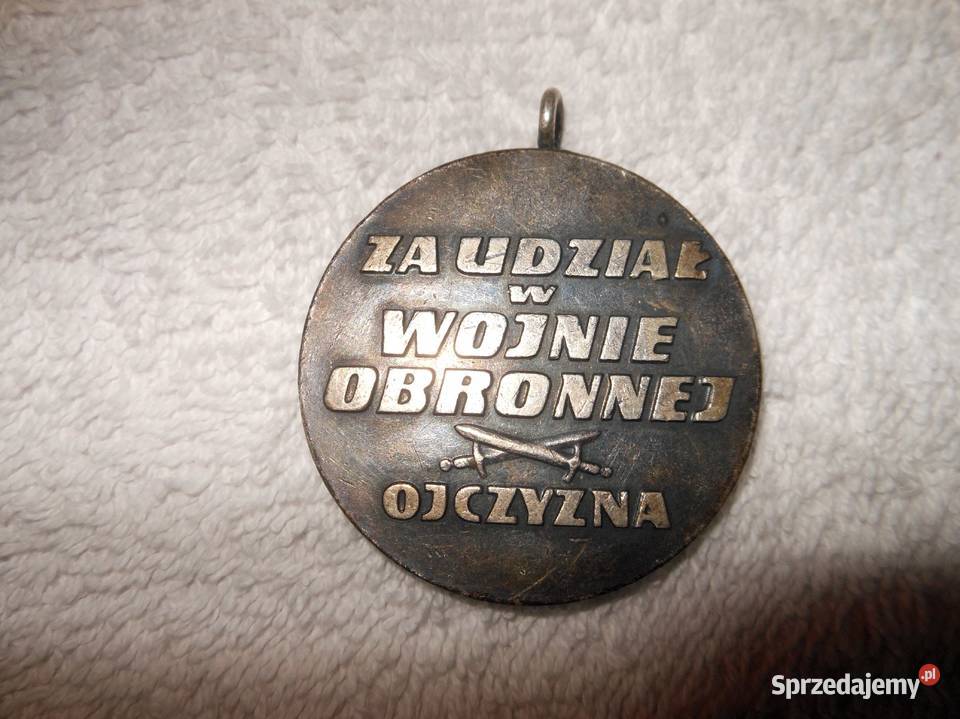 Medal Udział w Wojnie Obronnej 1939 warmińsko-mazurskie Bartoszyce