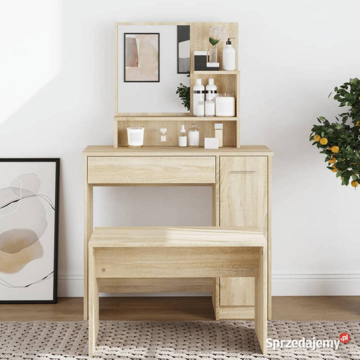 Toaletka z lustrem dąb sonoma 865x35x136 Warszawa sprzedam