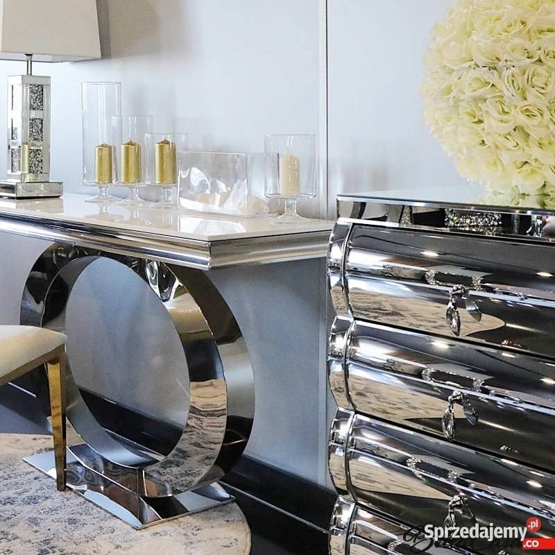 Konsola glamour do salonu Dallas blat spiek Warszawa
