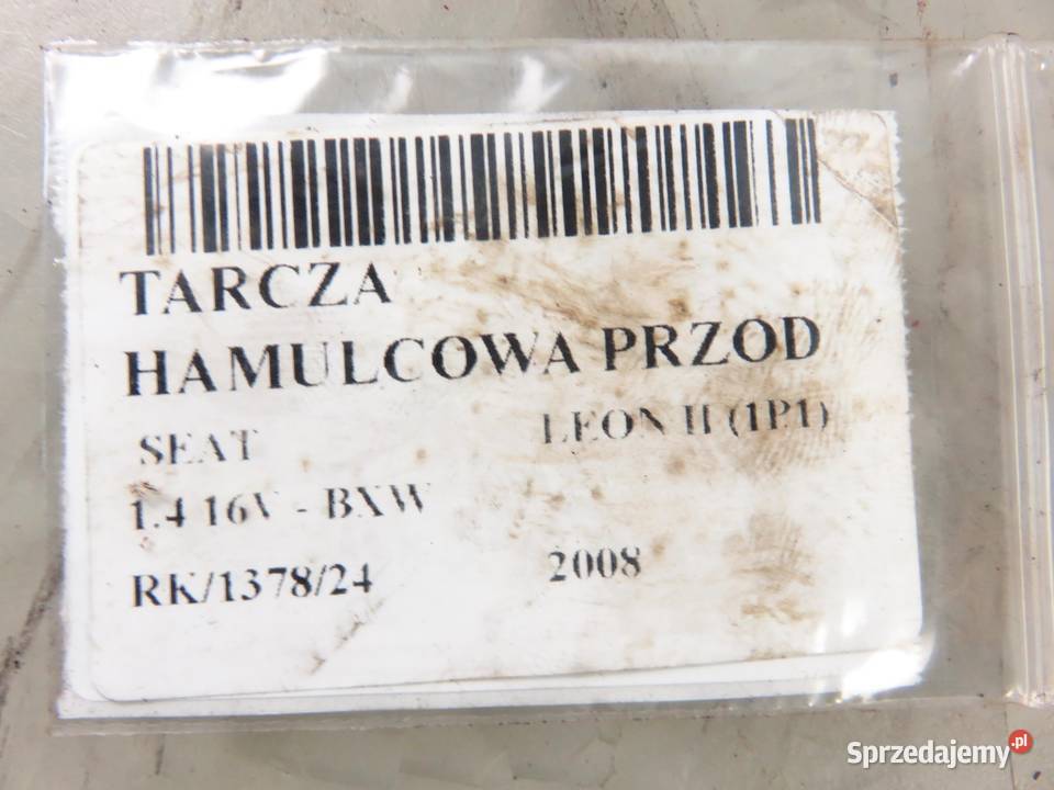 TARCZE HAMULCOWE PRZÓD SEAT LEON II 1P1 14 16V