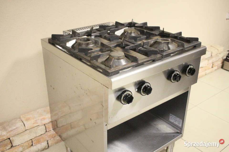 Kuchnia gazowa 4 palniki z półką 19 kW