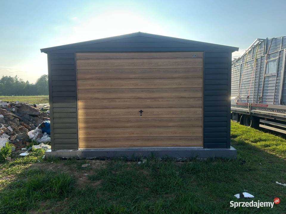 Garaż Blaszany 4x5 Dwuspadowy Dach Grafit sprzedam