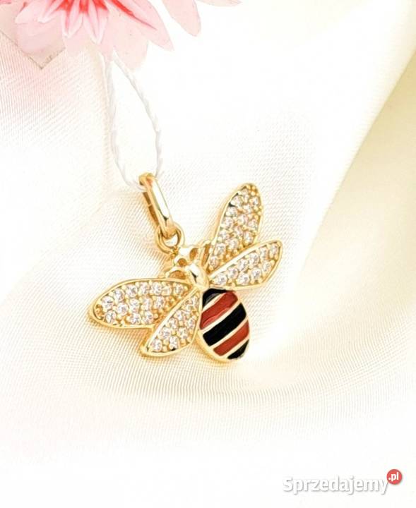 Wisiorek Złoty pr585 Pszczółka Z211