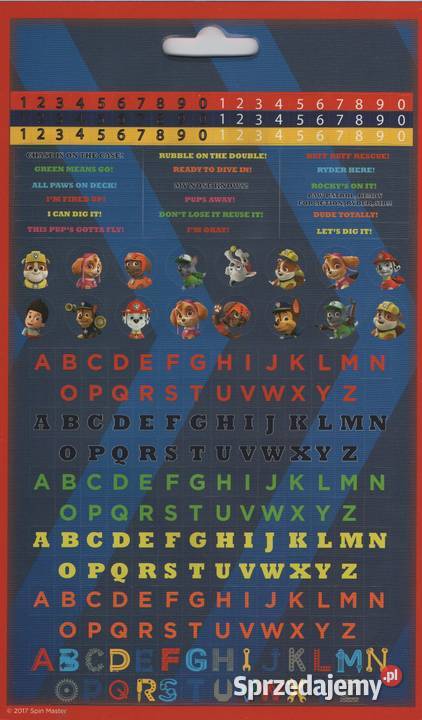 Psi Patrol Marshall Zestaw Naklejki Nalepki 700 małopolskie Mogilany sprzedam