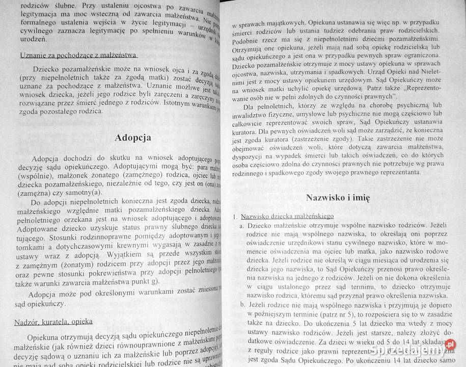 Obrót prawny z zagranicą w sprawach stanu Chełm sprzedam