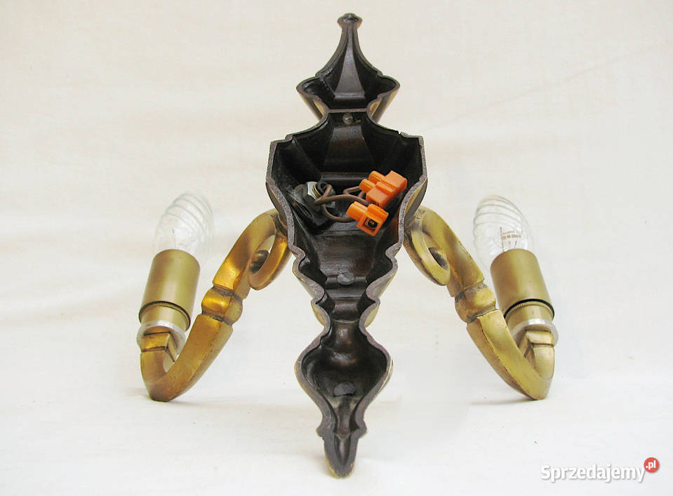 kinkiet mosiądz Podwójny