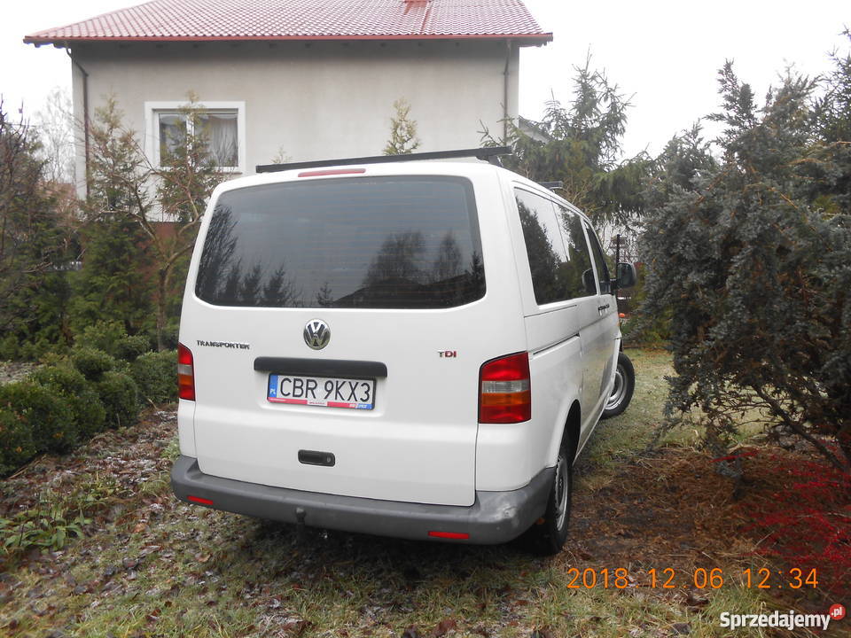 VW T5 9 osobowy zadbany Brodnica
