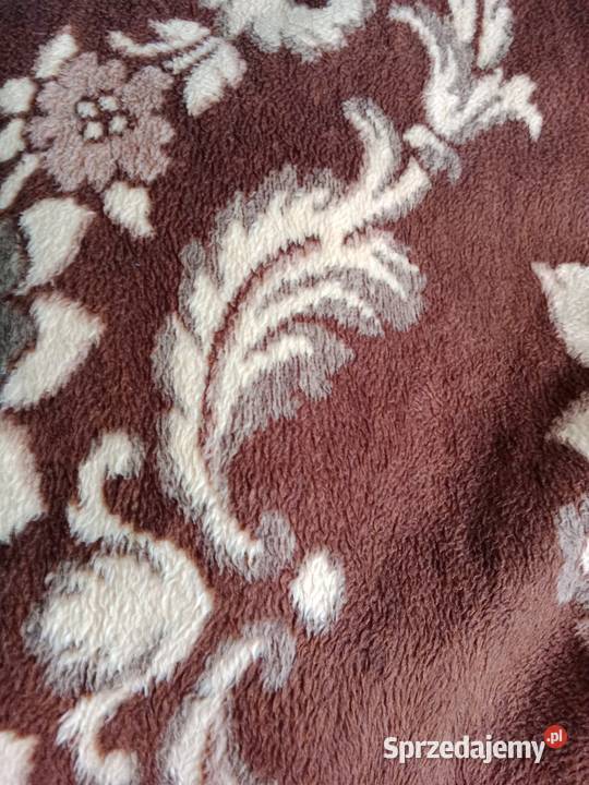 Gruby Koc z PRL Dwustronny Vintage 186x157 wielokolorowy sprzedam