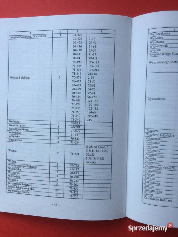357 Wykaz Ulic I Placów Szczecina Według US Szczecin
