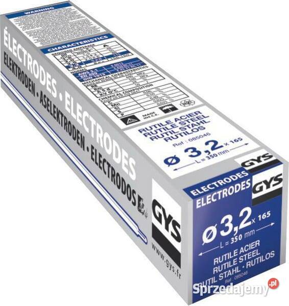 Elektr rutyl32x350mm 165x 085046GYS