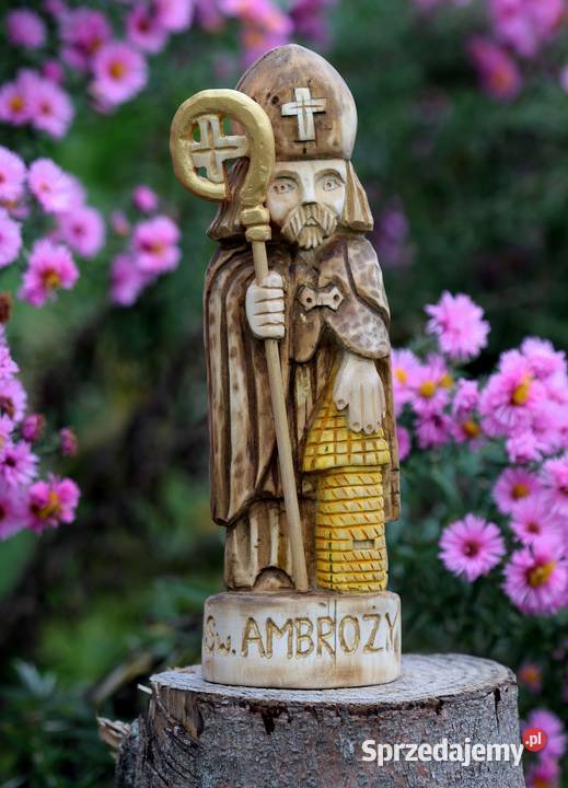 Św Ambroży rzeźba Ludowa Gniezno