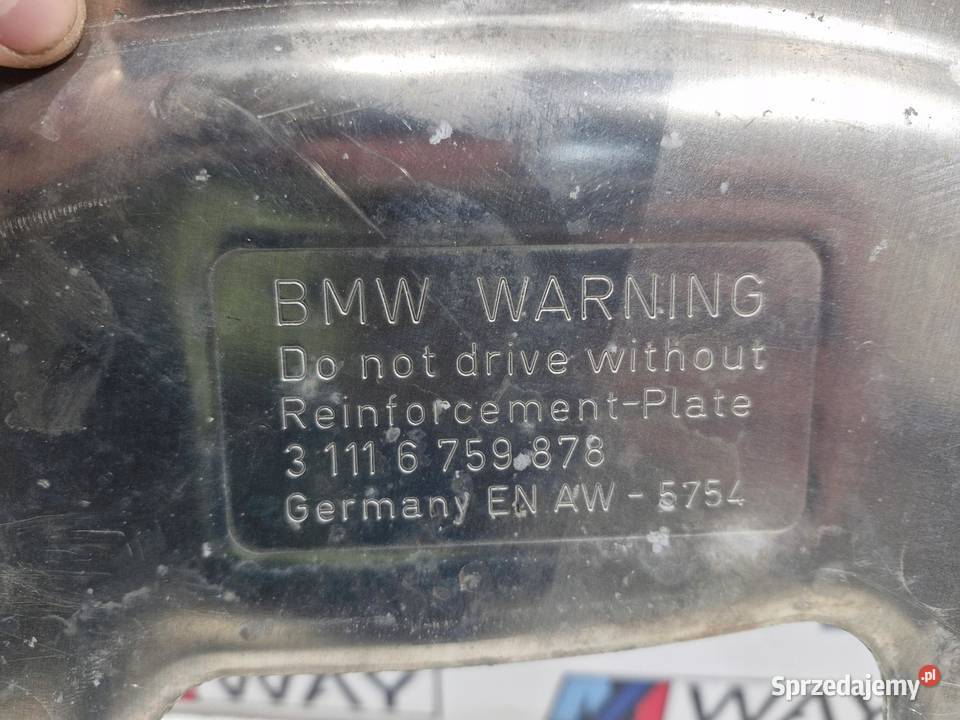 BMW 5 E60 E61 E63 OSŁONA PŁYTA USZTYWNIAJĄCA POD