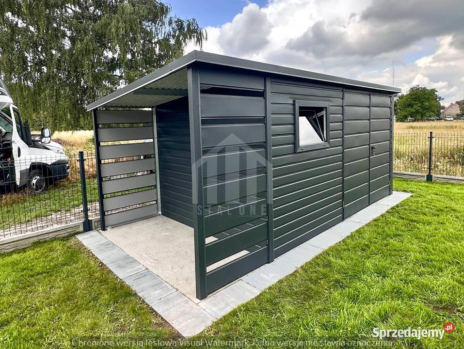 Schowek domek ogrodowy 35x2m wiata 1m Brama okno Domki narzędziowe Radom