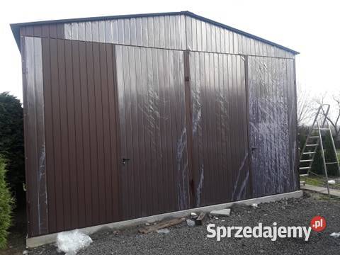 Duży Garaż Blaszany Wiata garażowa Magazyn Starogard Gdański