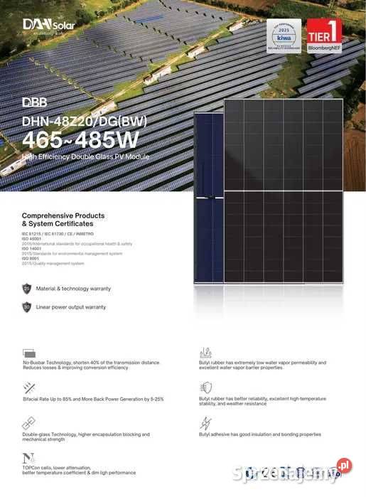 Zestaw budżetowy 12kWh LV panele inwerter 3 fazy