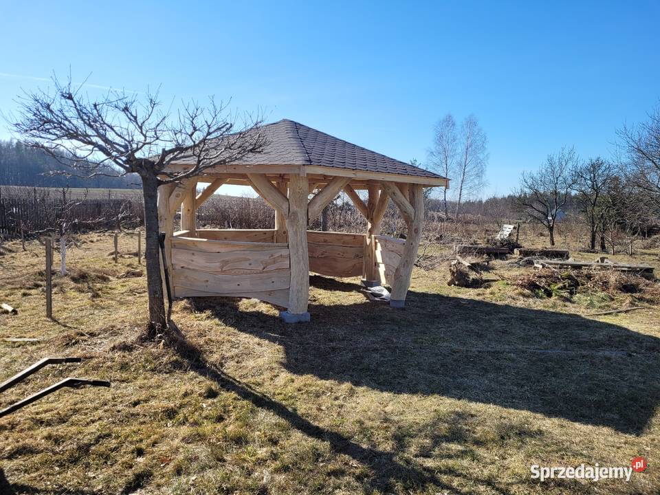 Altana z bali sześcio kątna Ślęzany