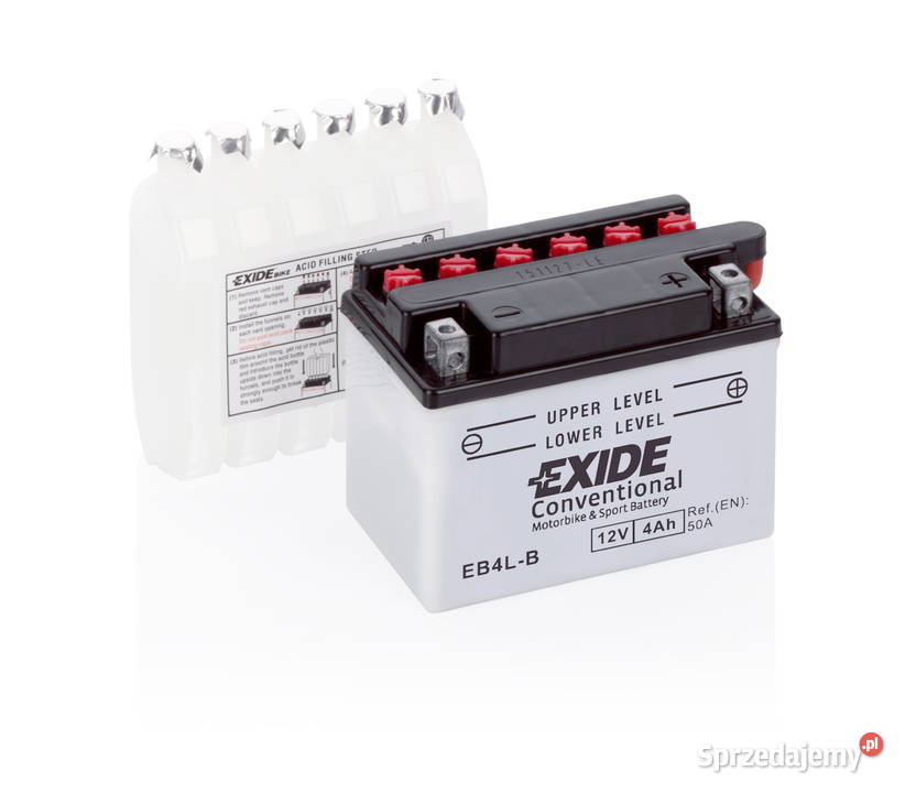 Akumulator motocyklowy EXIDE 12V4Ah YB4LB