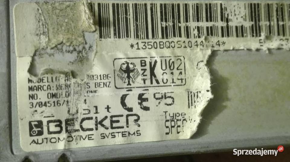 Radio kaseciak mercedes e klasa beker special mazowieckie