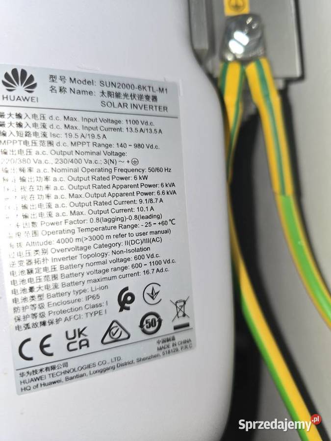 Inwerter Huawei 6KTLM1 HC Czarna Woda sprzedam