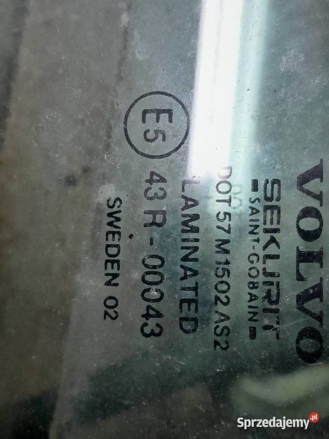 Szyba podwójna klejona Laminated Volvo V70 xc70 osobowe Wąwolnica