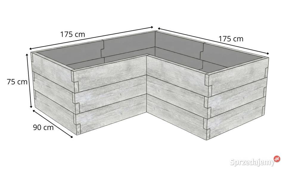 Skrzynia na warzywa betonowa 17517575 grządka Wrocław