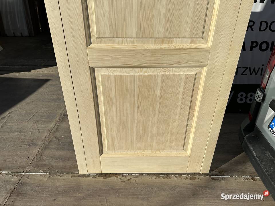 Drzwi wewnętrzne drewniane BEZPRZYLGOWE DOSTĘPNE 206cm Grzybno sprzedam