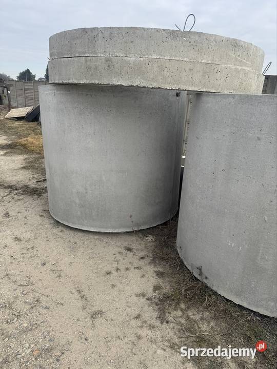 Kręgi betonowe 1500 1 sztuka zpokrywą mazowieckie Wierzbica