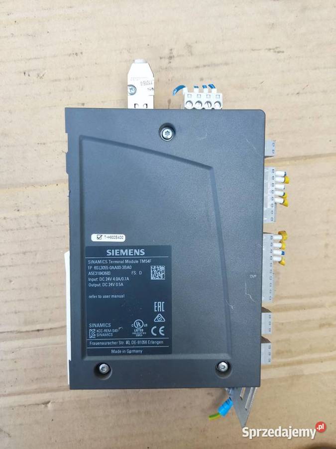 Siemens SINAMICS S120 TM54F 6SL30550AA003BA0 Części i akcesoria